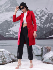 Kotty Women Notched Lapel Single-Breasted Overcoat