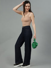 Kotty Women Jean Bootcut High-Rise Stretchable Jeans