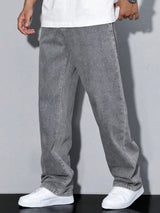 Kotty Men Baggy Mid-Rise Light Fade Stretchable Jeans