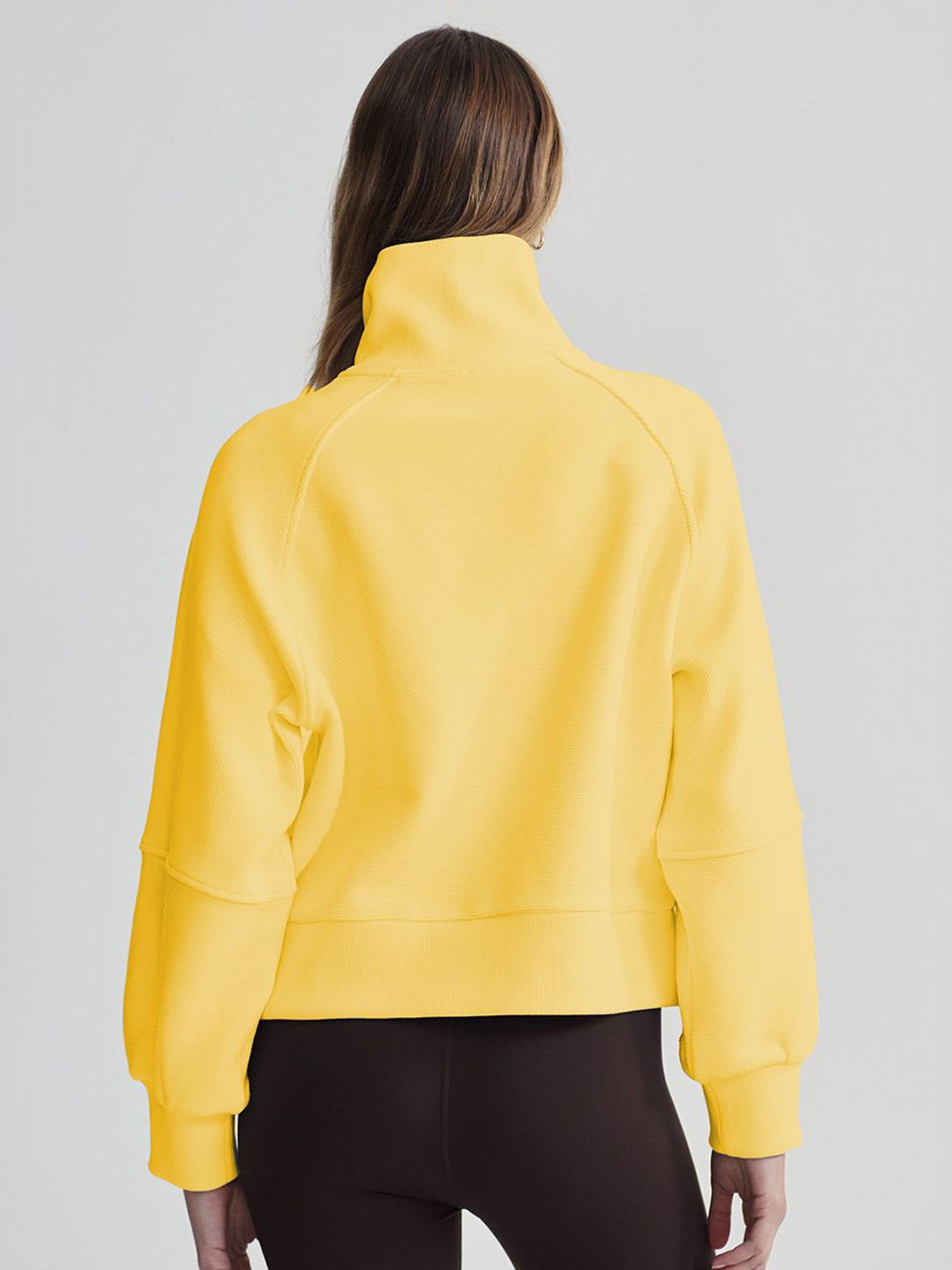 Kotty Women Shirt Collar Long Sleeves Sweatshirt