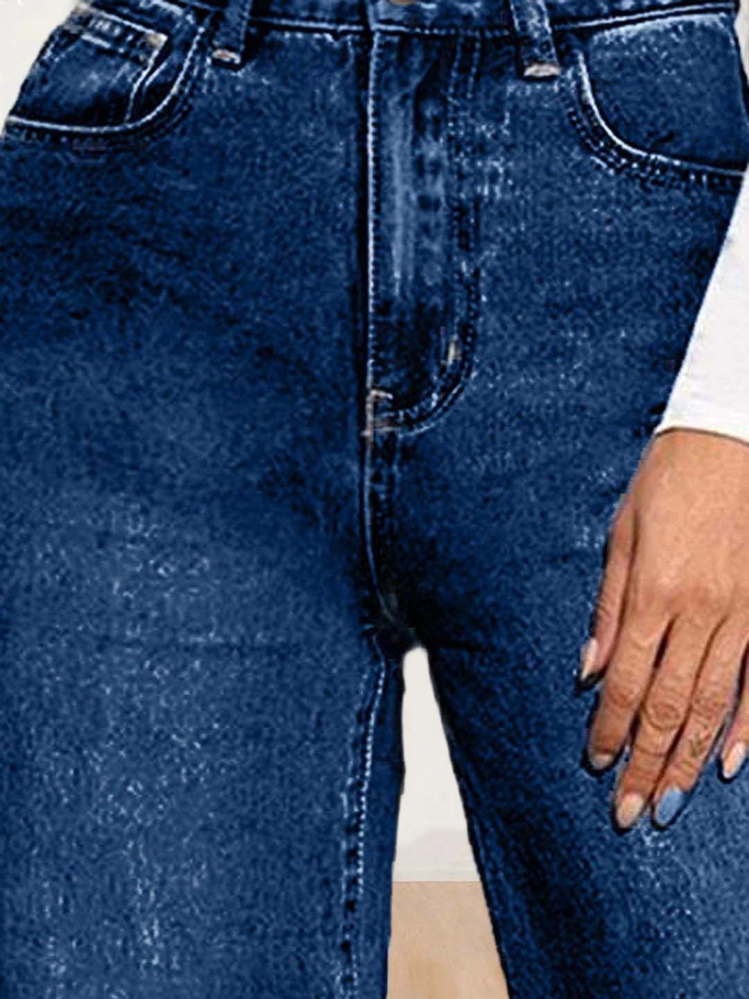 Kotty Women Straight Fit High-Rise Stretchable Jeans