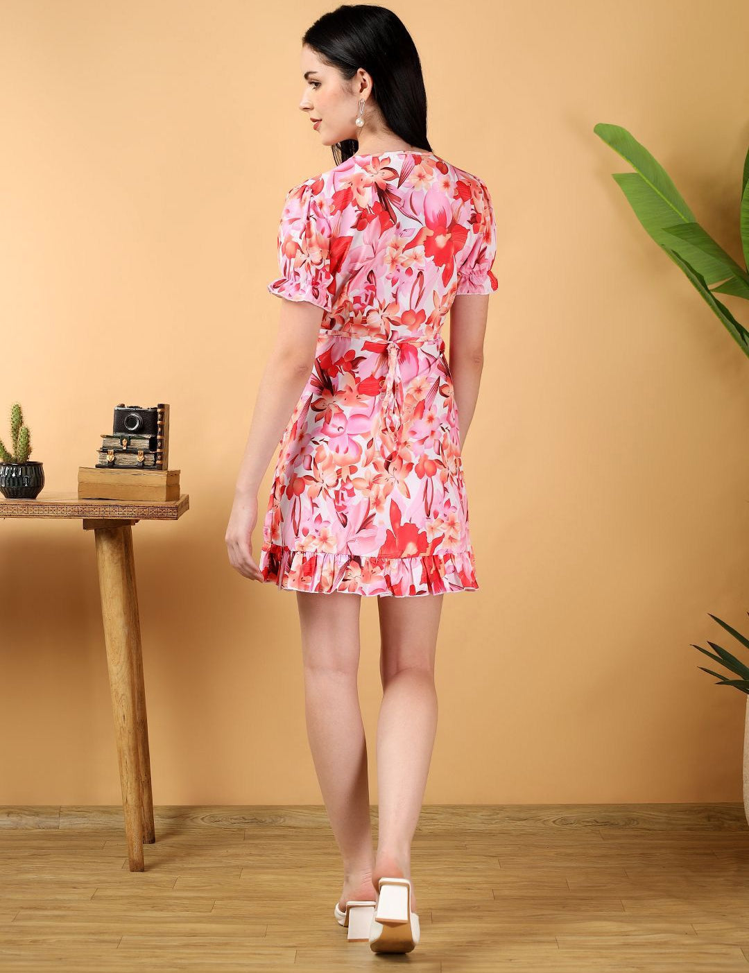 Kotty Women Floral Printed Wrap Dress