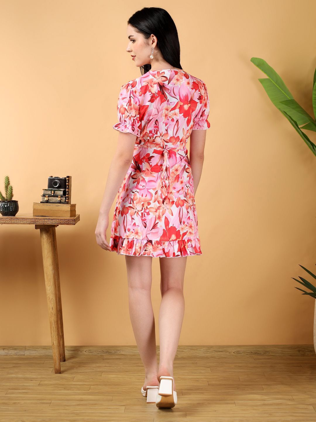 Kotty Women Floral Printed Wrap Dress