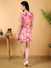 Kotty Women Floral Printed Wrap Dress