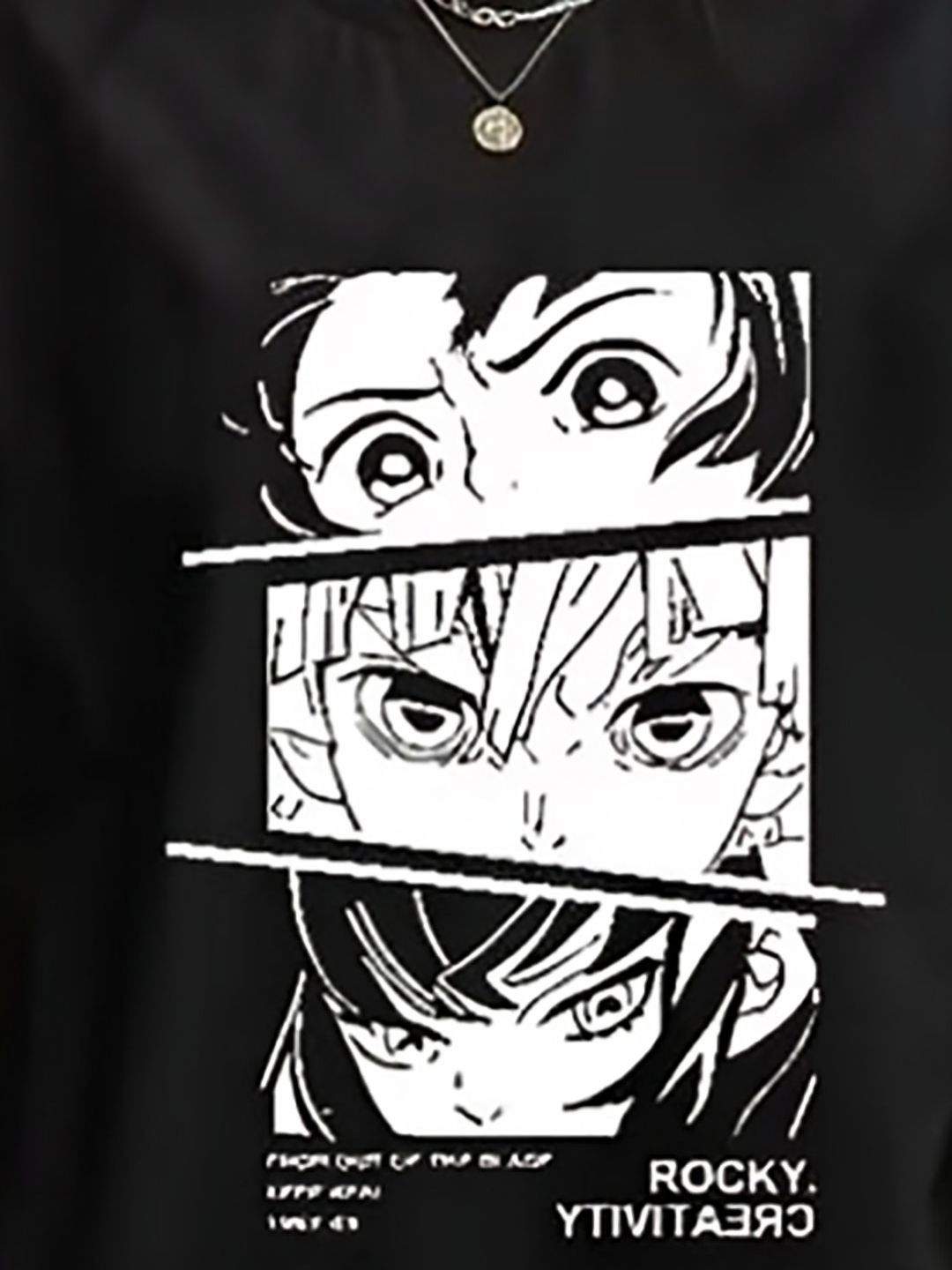 Kotty Typography Printed Drop-Shoulder Sleeves Oversized Cotton T-Shirt