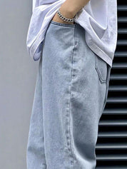 Kotty Men Baggy Fit Low-Rise Stretchable Jeans