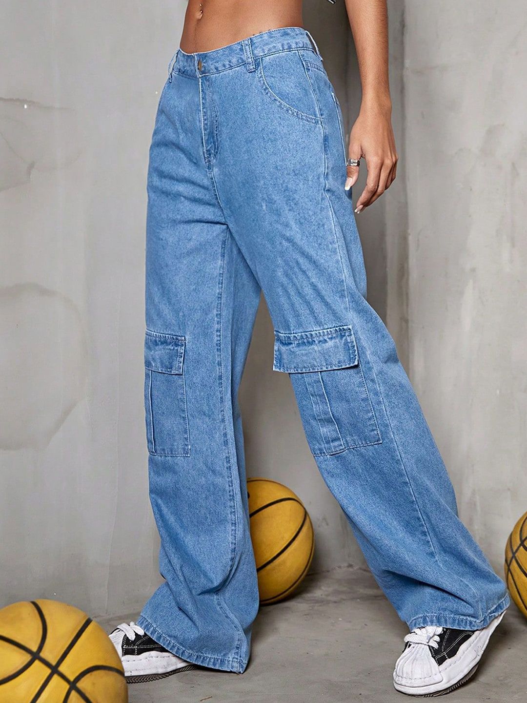 Kotty Women Jean Straight Fit High-Rise Stretchable Jeans