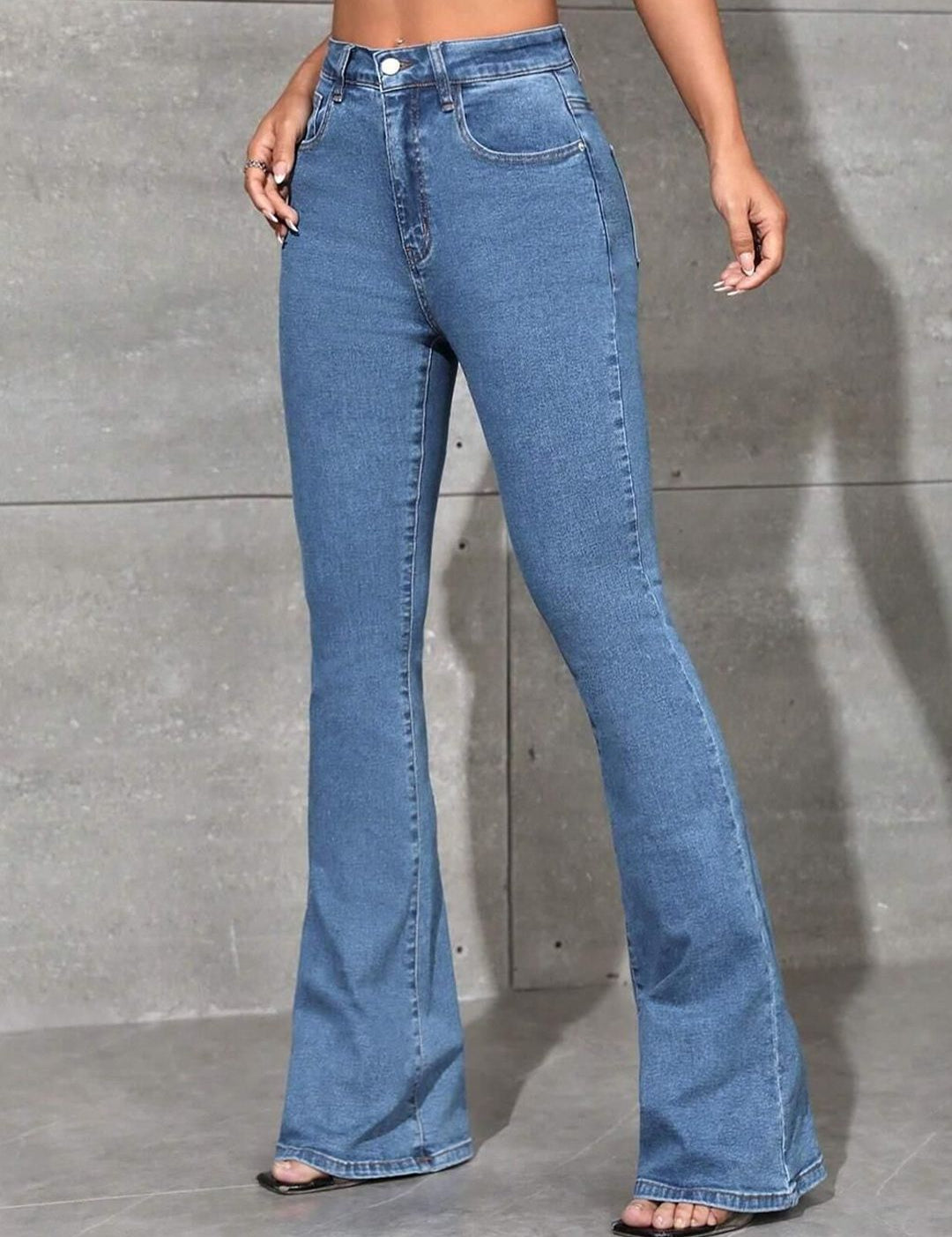 Kotty Women Bootcut High-Rise Stretchable Bootcut Ctton Jeans