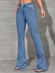 Kotty Women Bootcut High-Rise Stretchable Bootcut Ctton Jeans