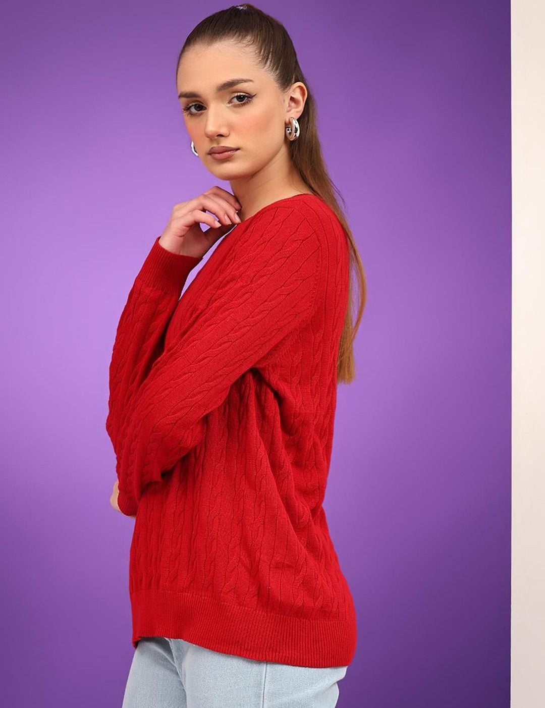 Kotty Women Cable Knit Pullover