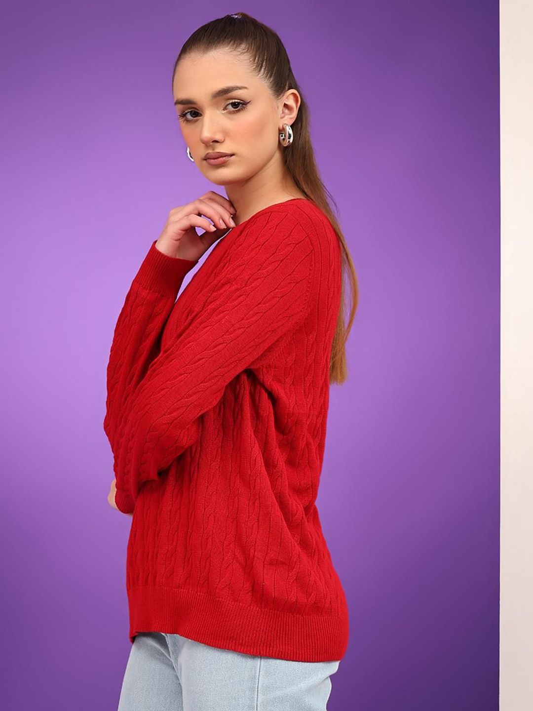 Kotty Women Cable Knit Pullover
