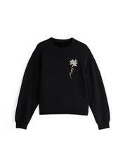 Kotty Women Graphic Printed Round NeckFull Sleeve Oversized Sweatshirt