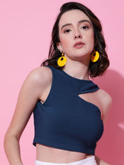 Kotty Women Solid High Neck Top