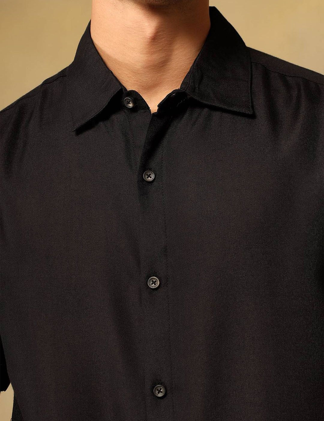 Kotty Comfort Spread Collar Linen Regular Fit Shirt