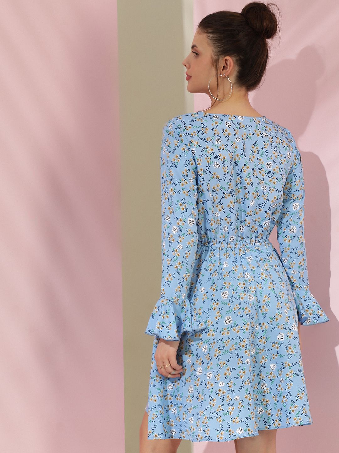 Kotty Women Floral Printed Fit & Flare Mini Dress