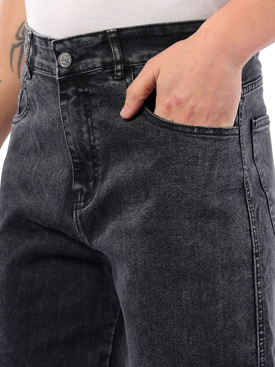 Kotty Men Comfort Regular Fit Mid-Rise Stretchable Jeans