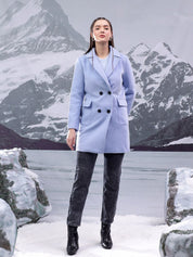 Kotty Women Notched Lapel Single-Breasted Overcoat