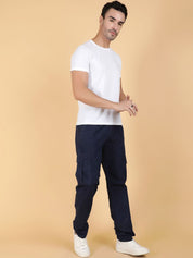 Kotty Men Easy Wash Regular Fit Cargos Trousers