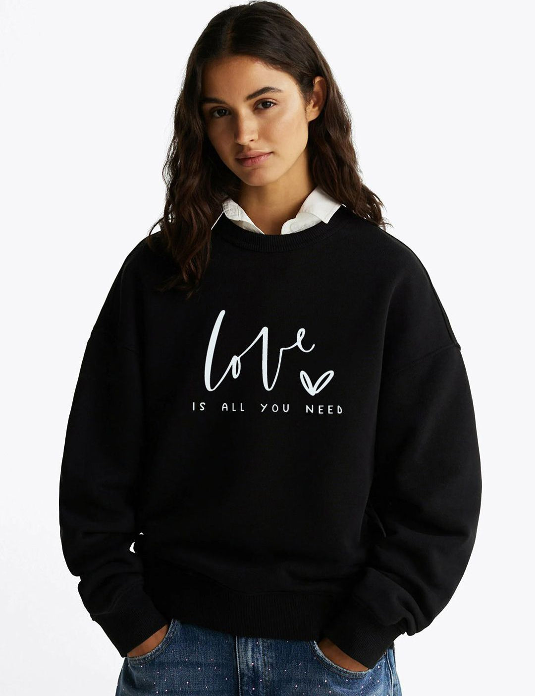 Kotty Women Typography Printed Long Sleeves Sweatshirt