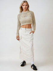 Kotty Women Round Neck Cotton Pullover Sweater