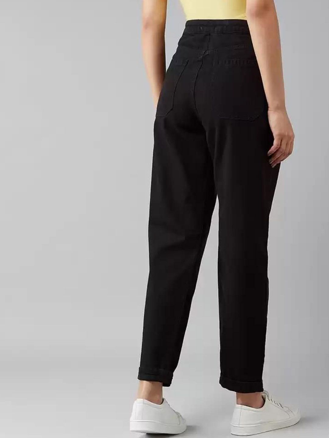 Kotty Women Straight Fit High-Rise Cotton Stretchable Jeans