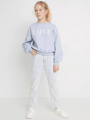 Kotty Girls Straight Fit High-Rise Stretchable Jeans