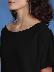 Kotty Women Boat Neck Bodycon Mini Dress