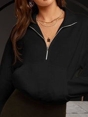 Kotty Women Mock Neck Full Sleeve Sweatshirt