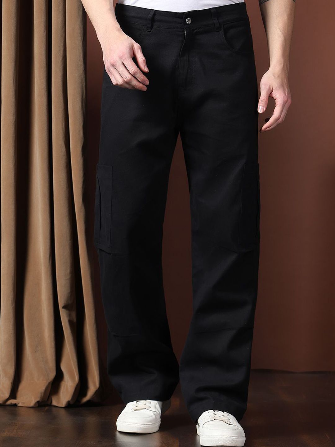 Kotty Men Relaxed Easy Wash Cargos Trousers