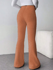 Kotty Women High-Rise Slip-On Bootcut Easy Wash Trousers