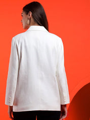 Kotty Notched Lapel Collar Long Sleeves Overcoat