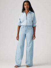 Kotty Women Flared High-Rise Stretchable Cotton  Jeans