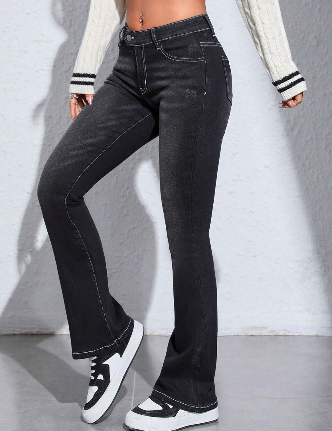 Kotty Women Jean Bootcut High-Rise Stretchable Jeans