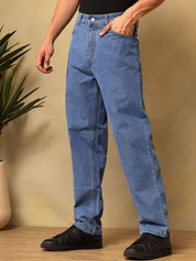 Kotty Men Relaxed Fit Mid-Rise Cotton Stretchable Jeans