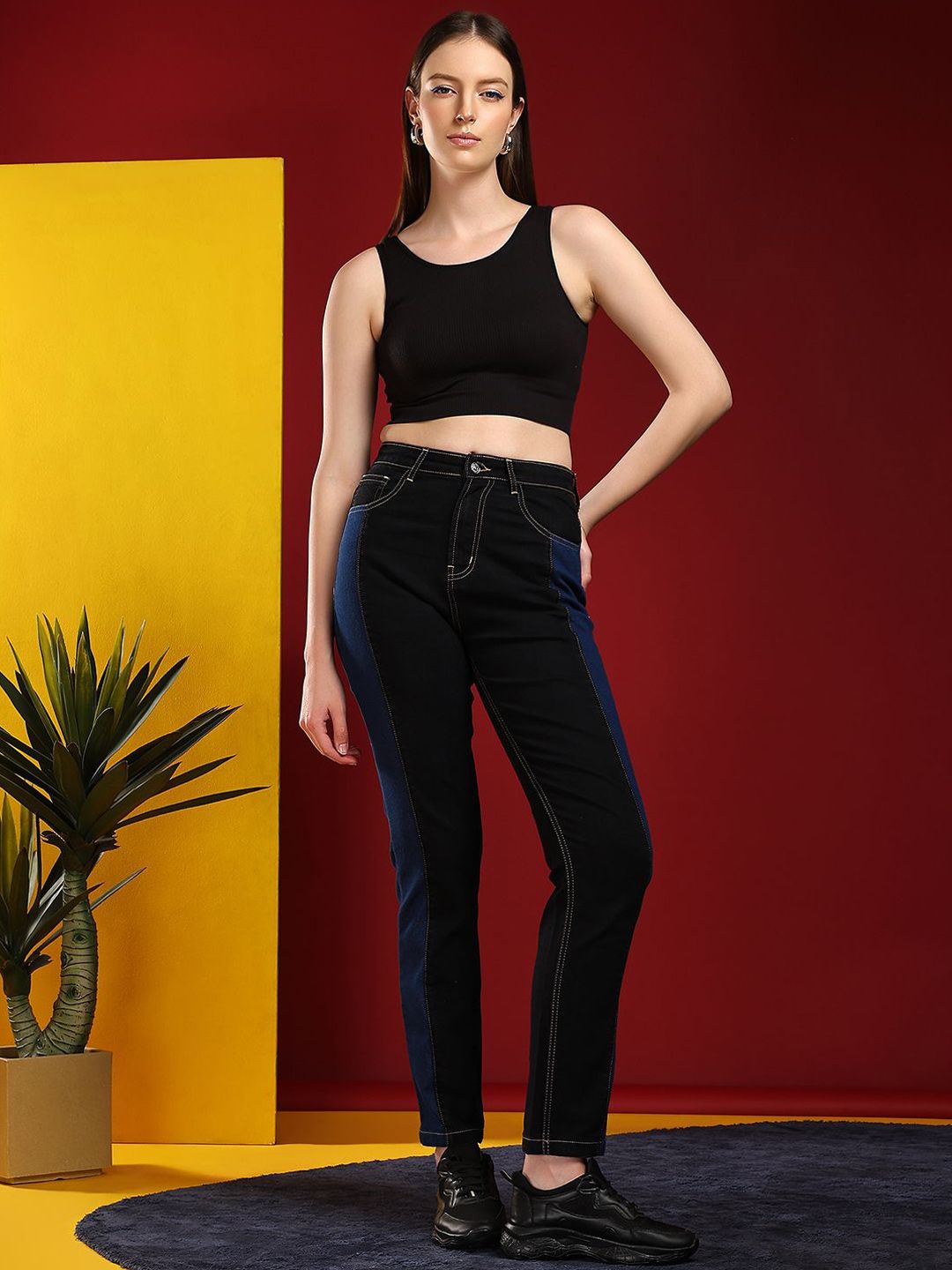 Kotty Women Jean Skinny Fit High-Rise Stretchable Jeans