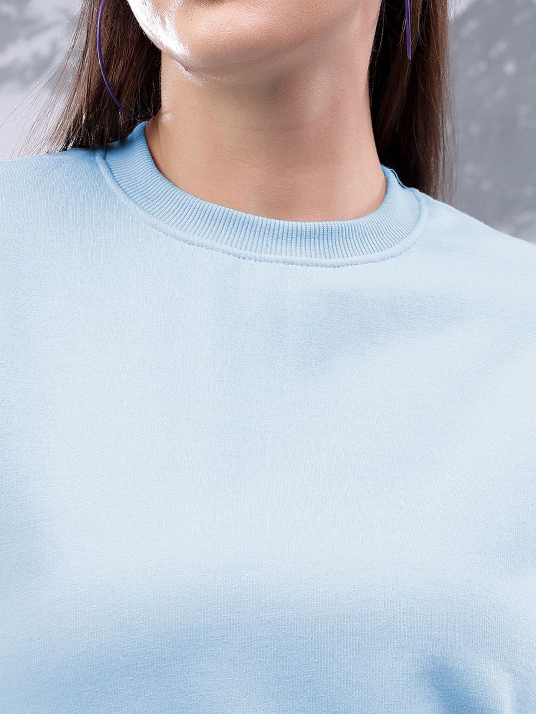 Kotty Women Round Neck Pullover Sweatshirt