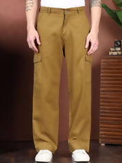 Kotty Men Relaxed Easy Wash Cargos Trousers