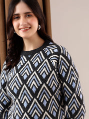 Kotty Women Printed Crop Pullover