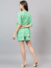 Kotty Printed Shirt & Shorts Co-Ord