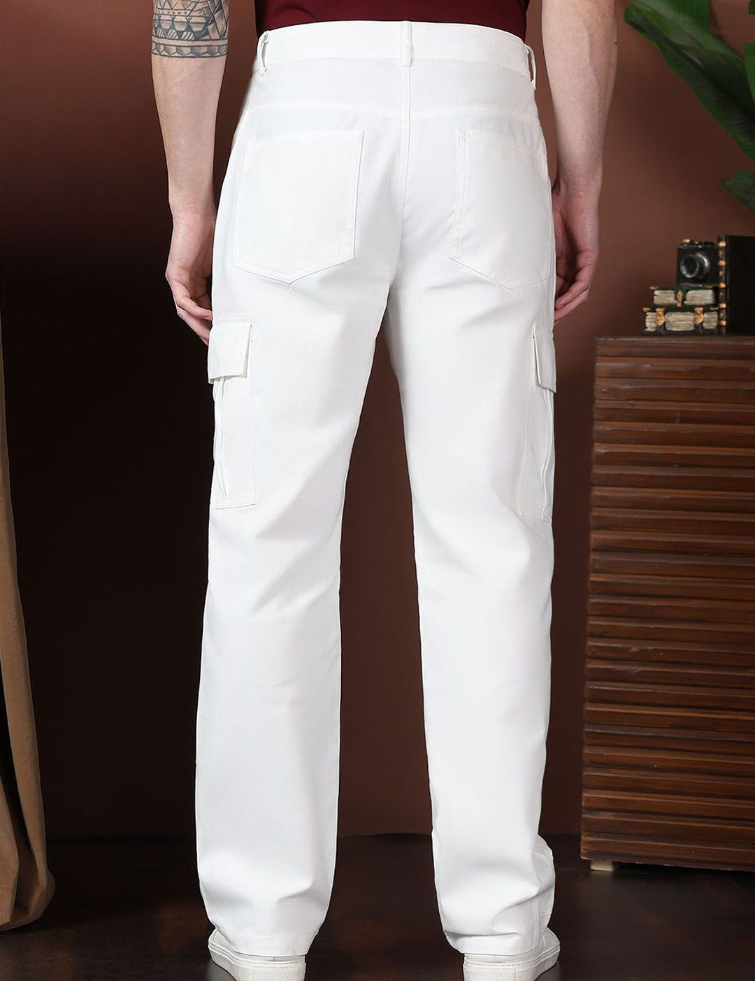 Kotty Men Relaxed Easy Wash Cargos Trousers
