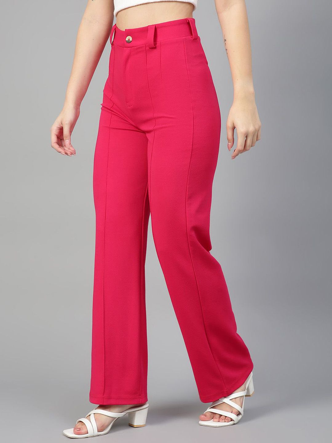 Kotty White and Pink Scoop Neck T-Shirt with Trouser