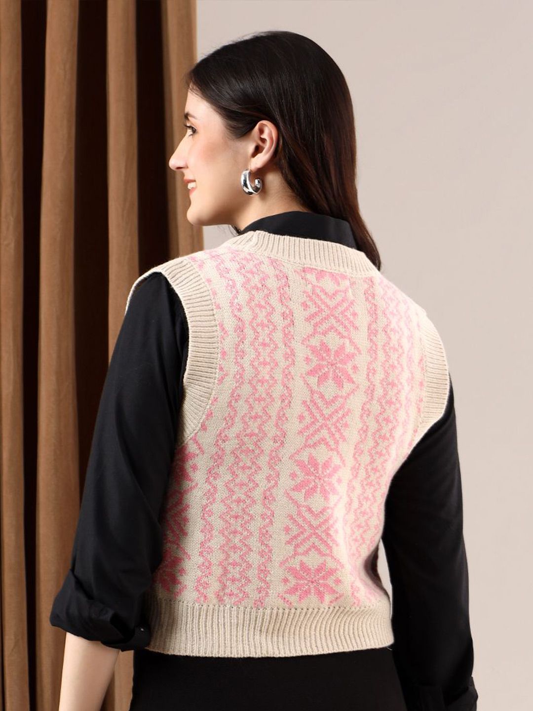 Kotty Women Printed Crop Cardigan