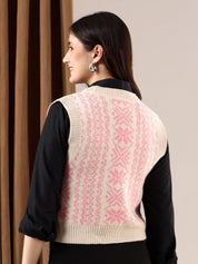 Kotty Women Printed Crop Cardigan