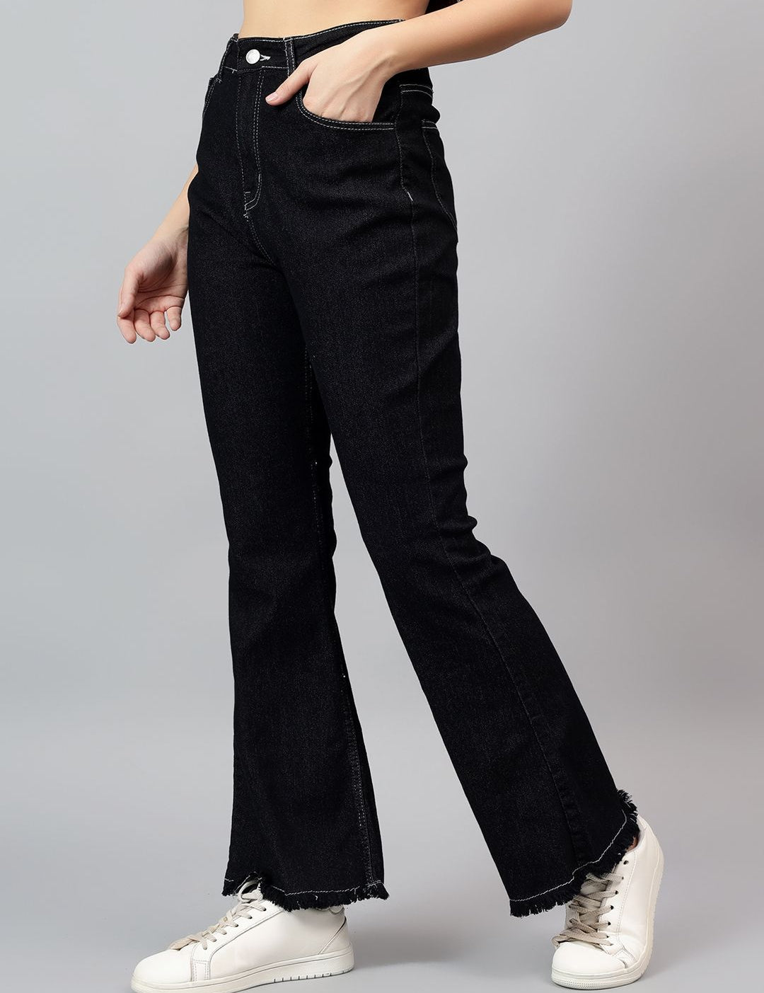 Kotty Women Bootcut High-Rise Stretchable Jeans