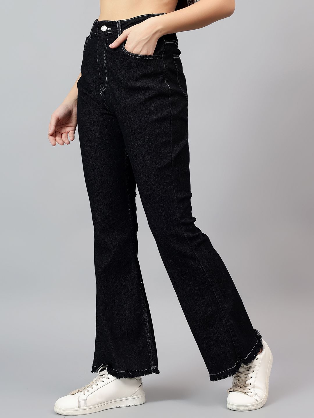 Kotty Women Bootcut High-Rise Stretchable Jeans