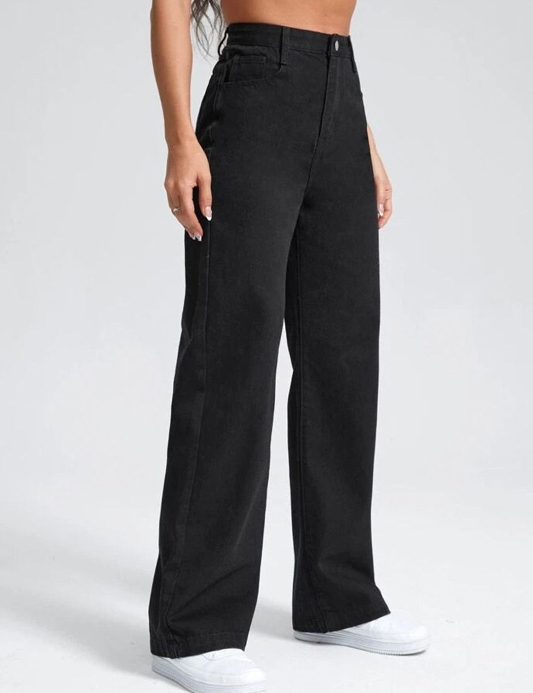 Kotty Women Jean Wide Leg High-Rise Stretchable Jeans