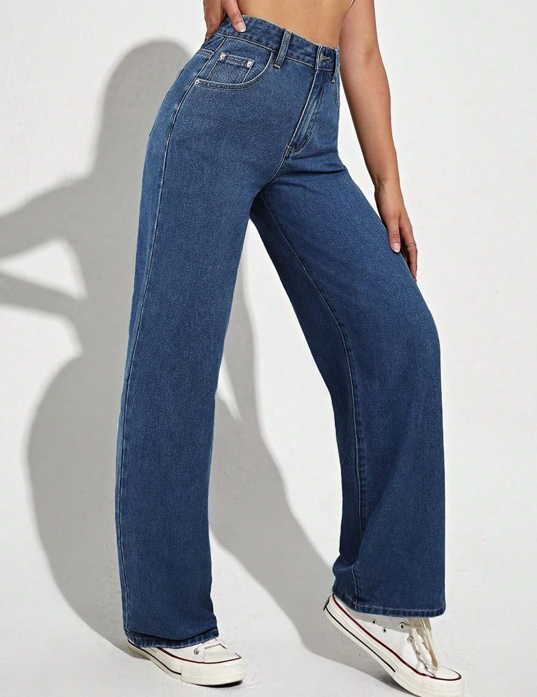 Kotty Women Cotton Straight Fit High-Rise Stretchable Jeans