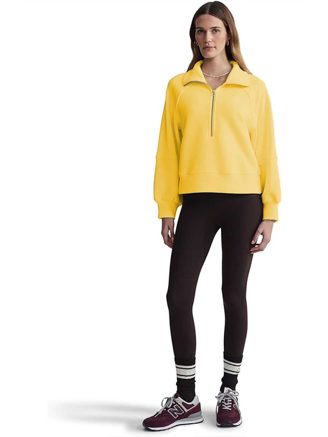 Kotty Women Shirt Collar Long Sleeves Sweatshirt