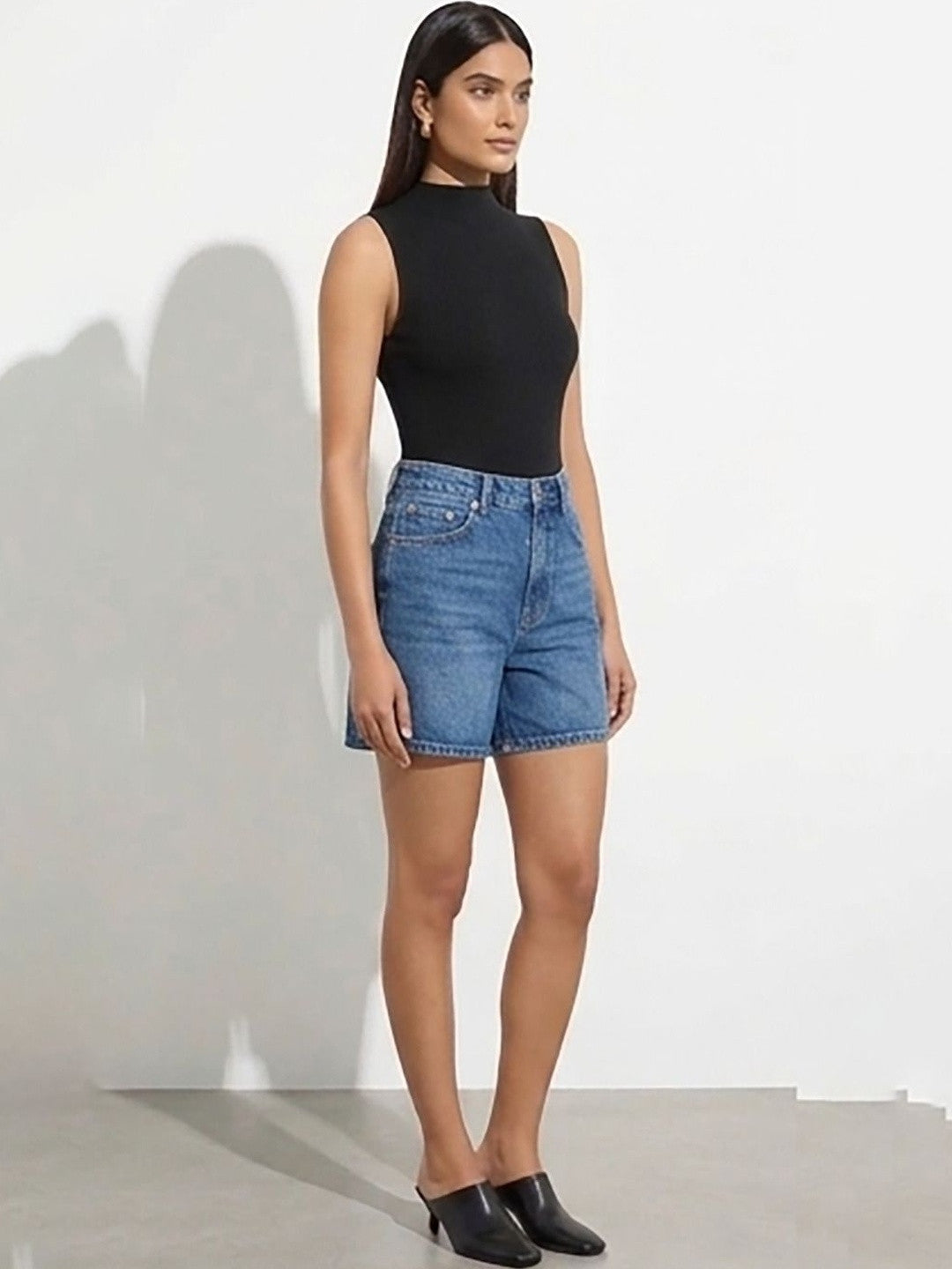 Kotty Top Ink Black Women's High Sleeveless Fashion