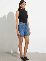 Kotty Top Ink Black Women's High Sleeveless Fashion
